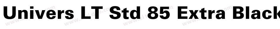 Univers LT Std 85 Extra Black字体转换